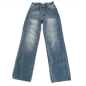 Aritzia Blue Flare & Wide Leg Jeans